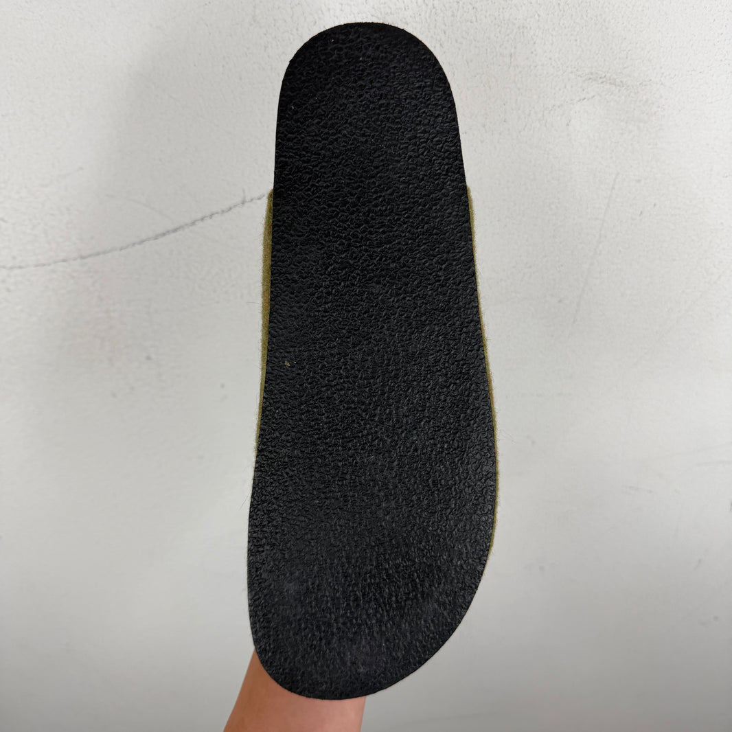 JW Anderson Green Wool Strap Mules
