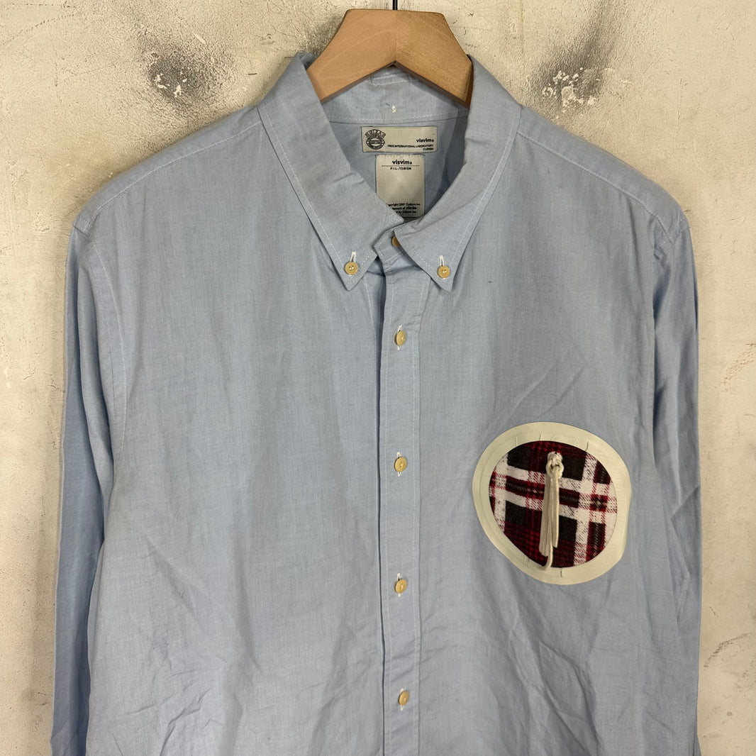Visvim Plaid Taped Circle Pocket LS Shirt