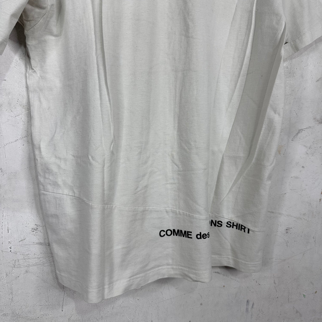Supreme x CDG White Split Box Logo
