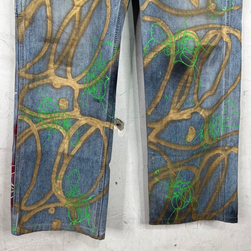 Skoloct Stencil Spraypaint Lee Jeans
