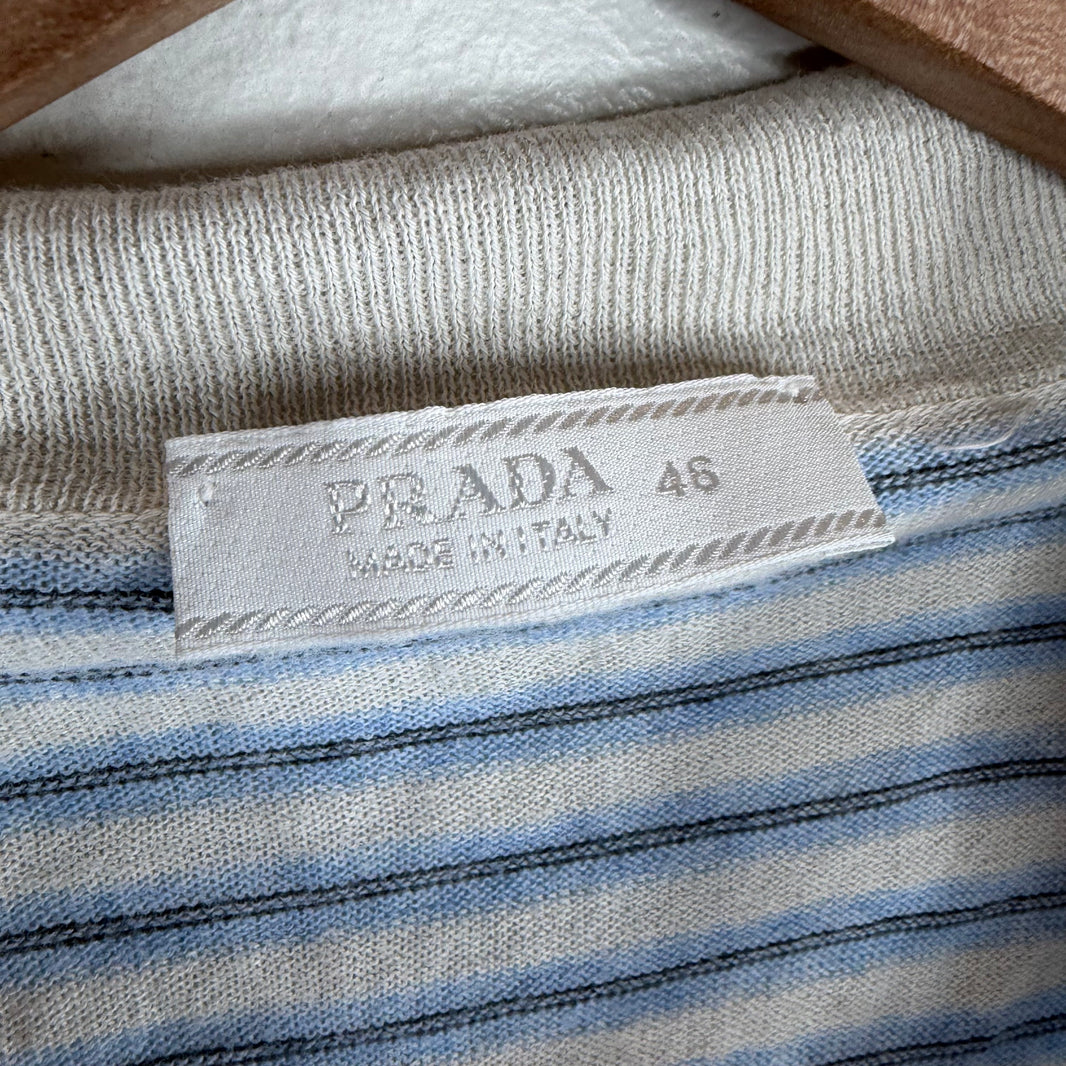 Prada Striped Polo Shirt