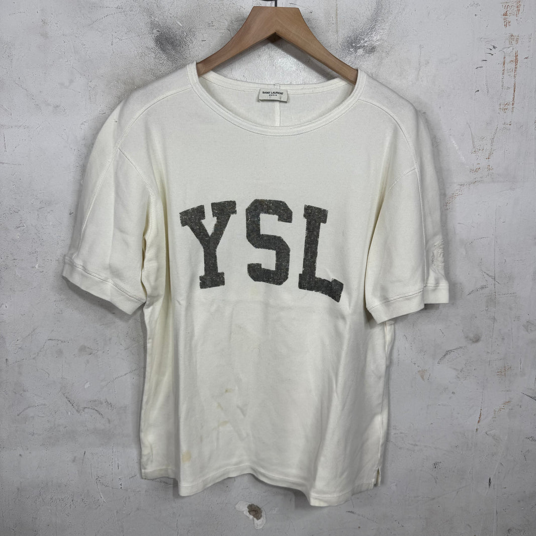 Saint Laurent Logo Thermal T-Shirt