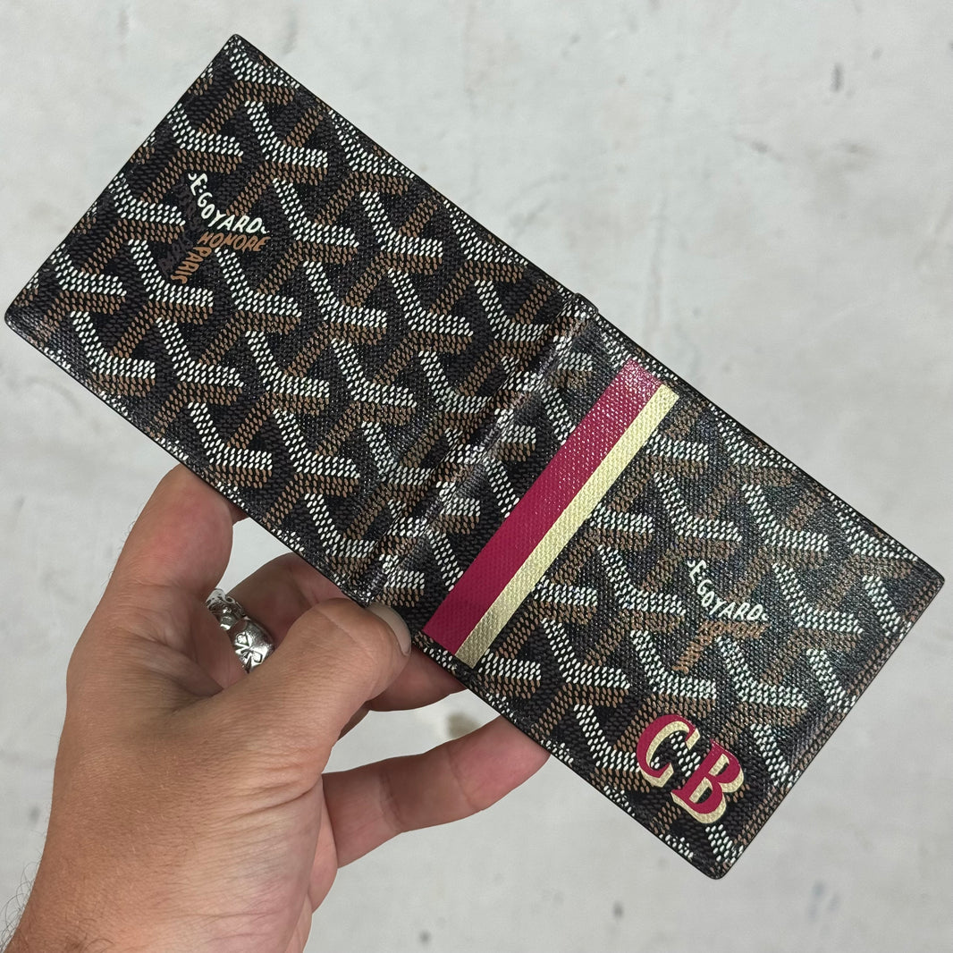 Goyard Painted Cardholder Clip Wallet