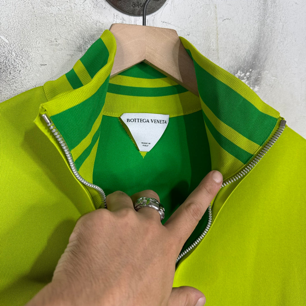 Bottega Veneta Green Knitted Track Jacket