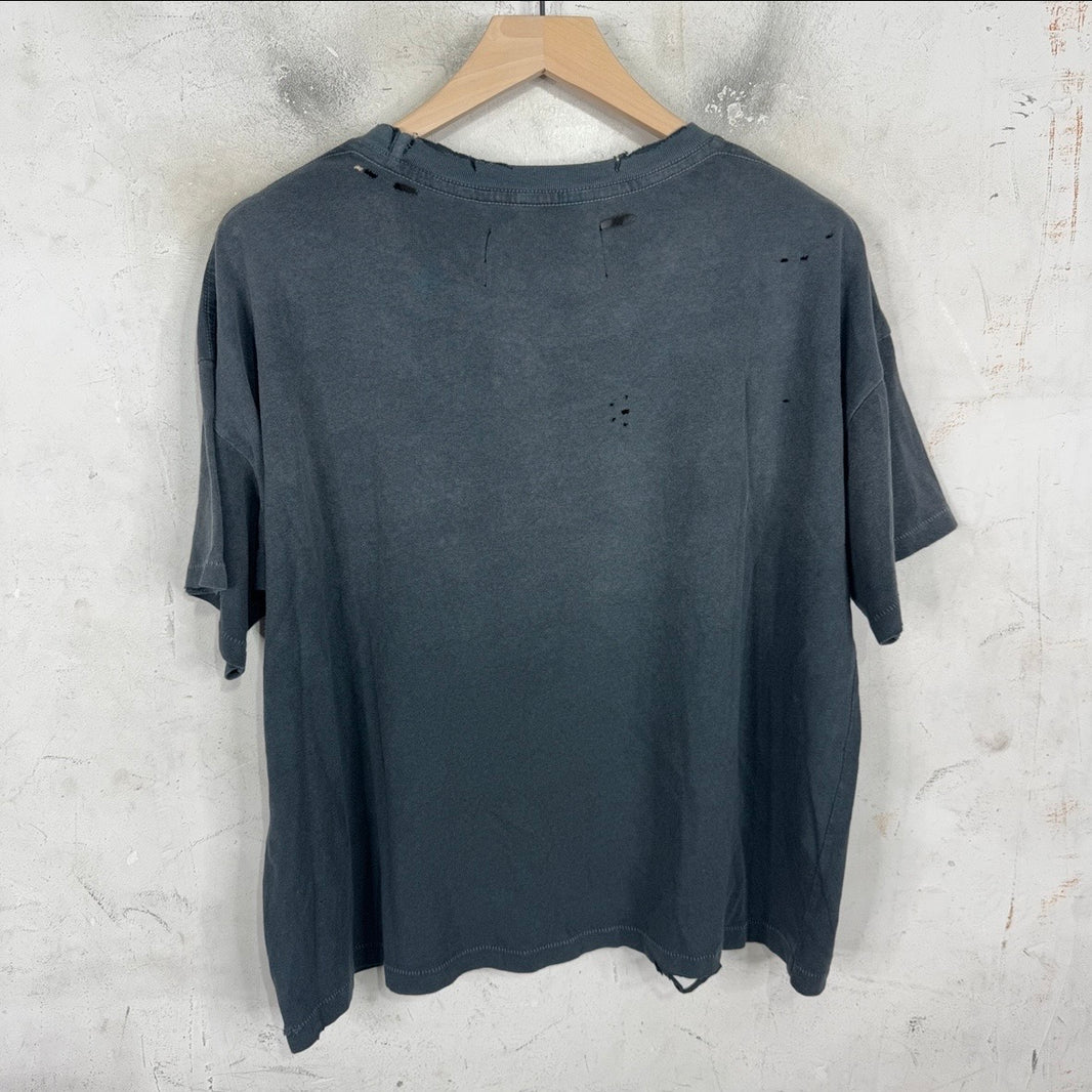 Paly Faded Black Ghost Pocket Logo T-Shirt