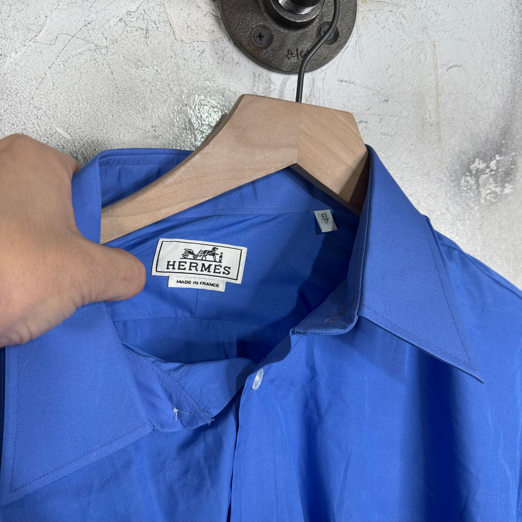 Hermes Blue Buttoned Shirt