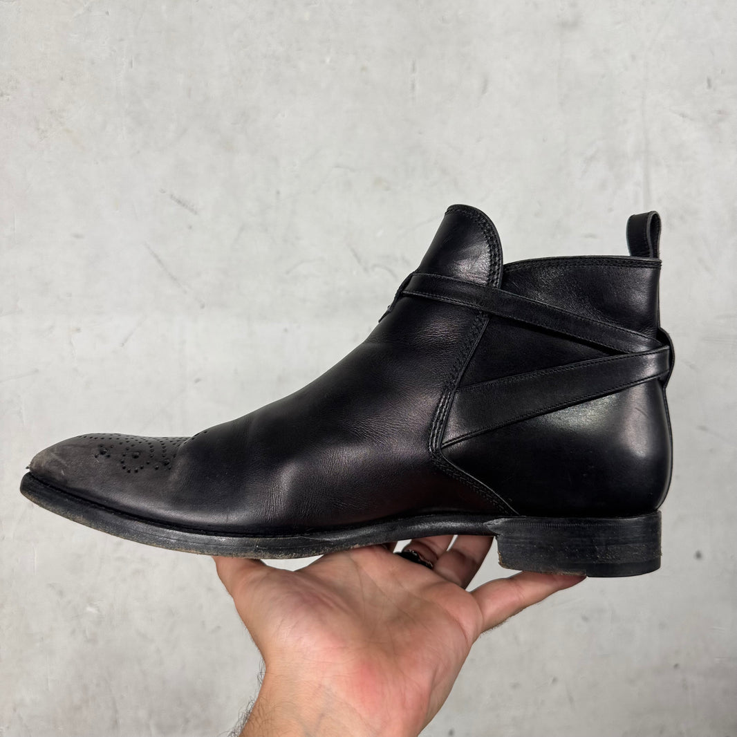 Louis Vuitton Perforated Toe Jodhpur Boots