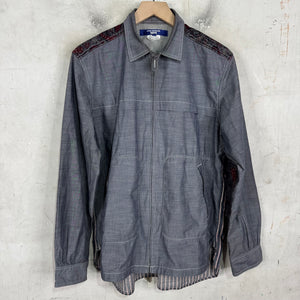 Junya Watanabe Pasiley Patchworked L/S Zipped Shirt