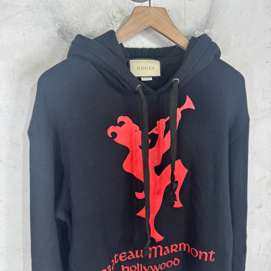 Gucci Chateau Marmont Logo Hoodie