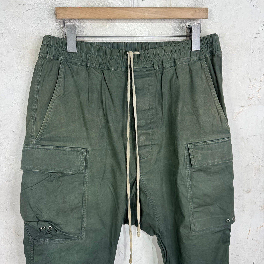 Rick Owens Teal Bela Tapered Pants