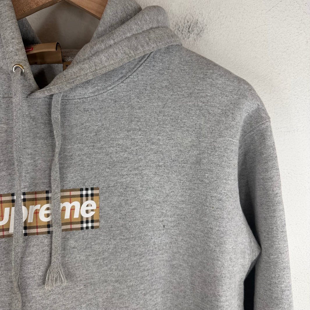 Supreme Burberry Box Logo Hoodie