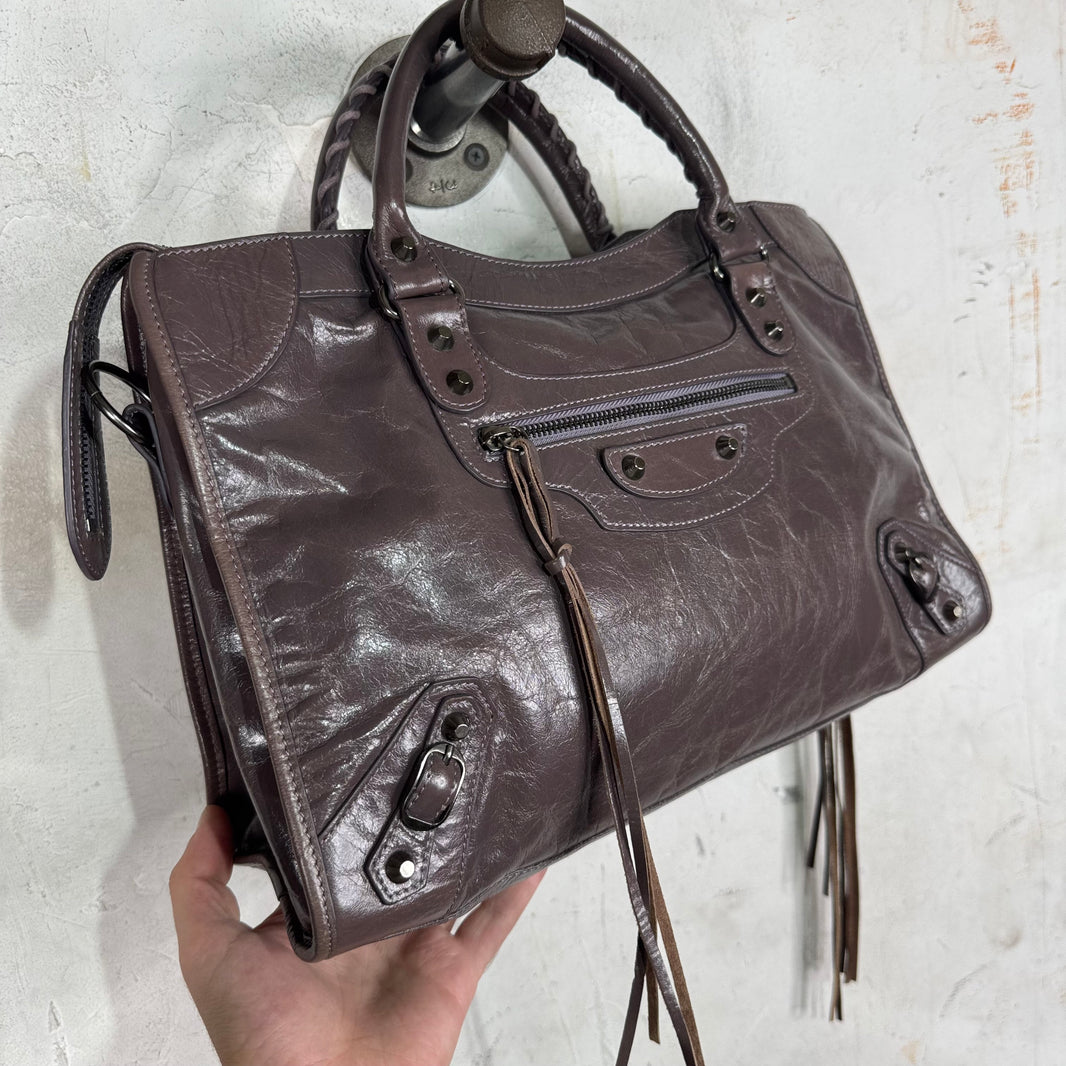 Balenciaga Purple City Bag