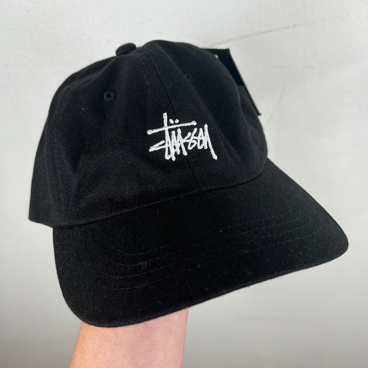 Stussy Black Embroidered Logo Hat