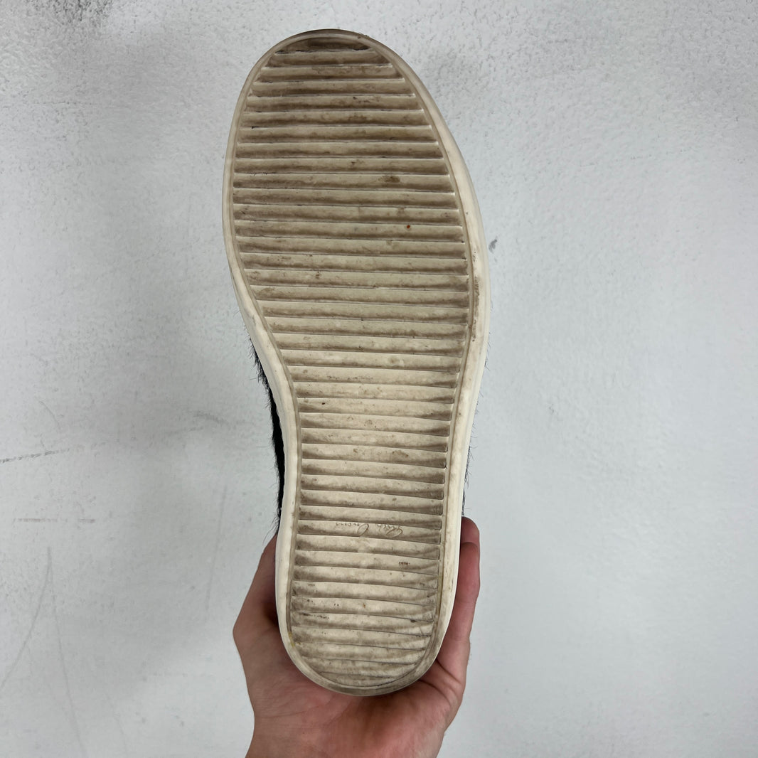 Rick Owens Black Ponyhair Vintage Sneakers