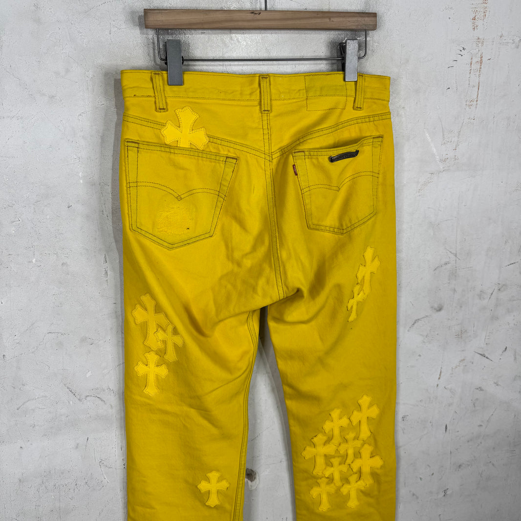Chrome Hearts x Levis Yellow Patch Jeans