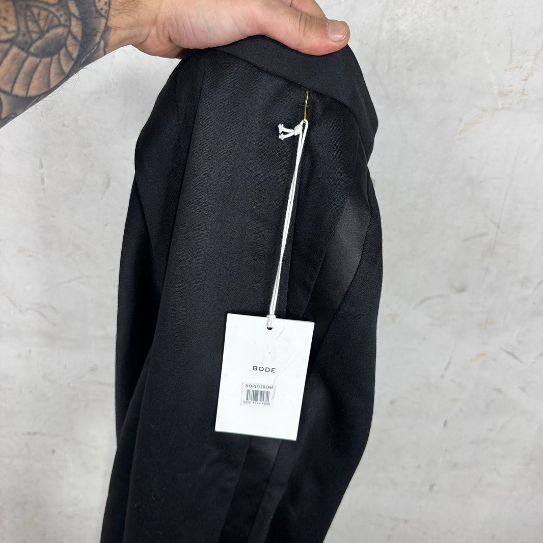 Bode Black Tuxedo Trousers