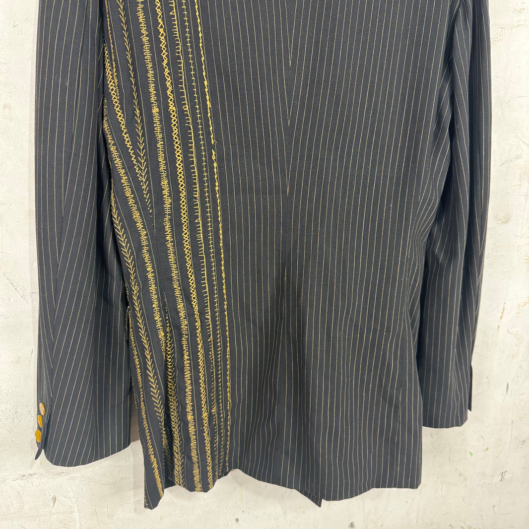 Jean Paul Gaultier Homme Pinstriped Blazer