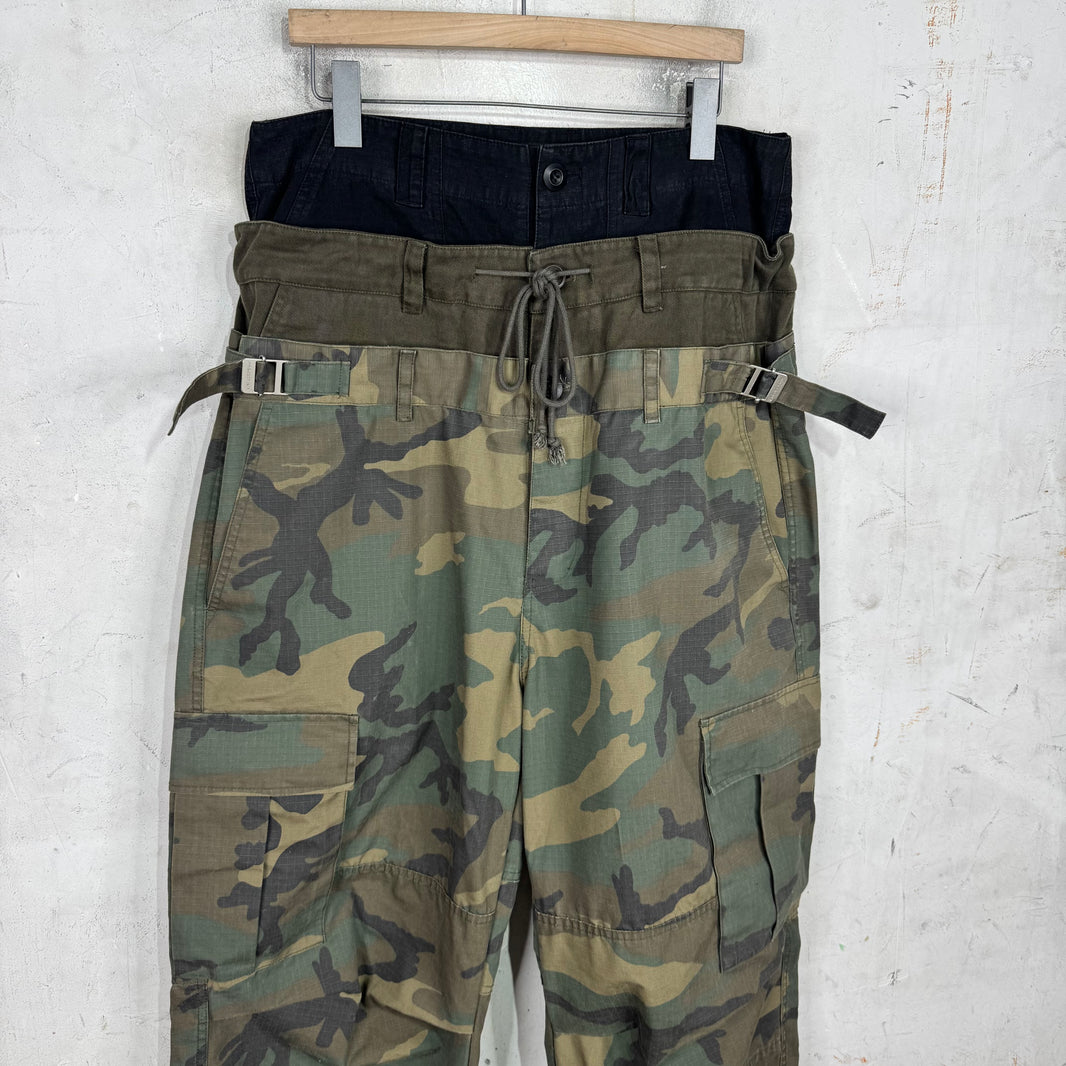 Project G/R Triple Layered Green Camo Cargo Pants