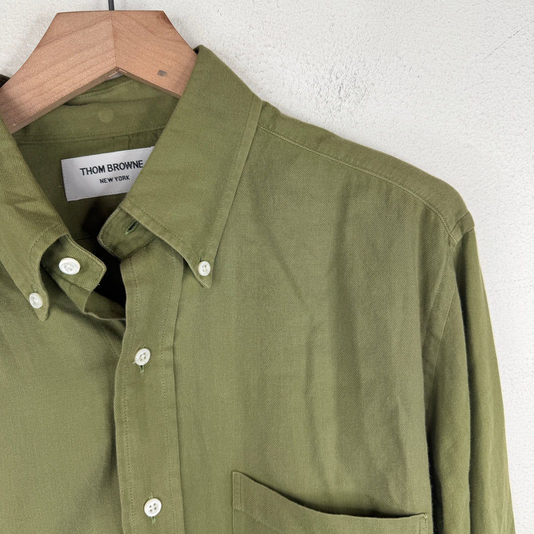 Thom Browne Green Button Up Shirt