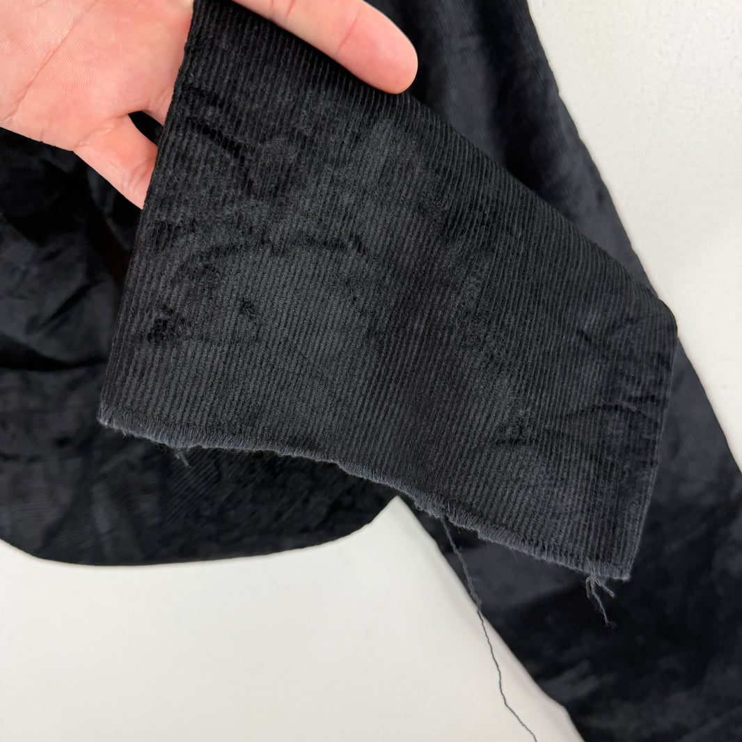 Dior Black Shiny Corduroy Pants