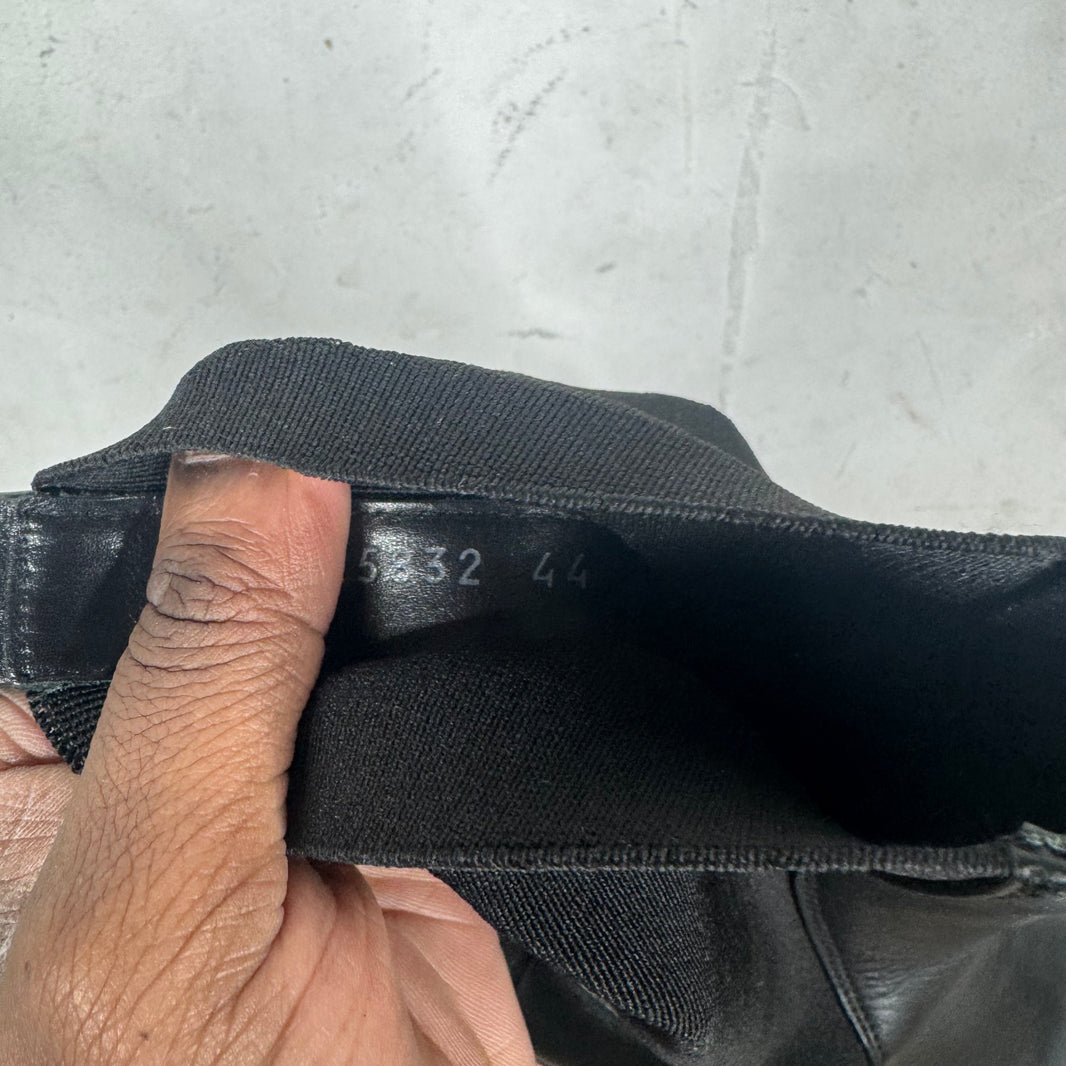 Rick Owens Leather Chelsea Bogun Boots