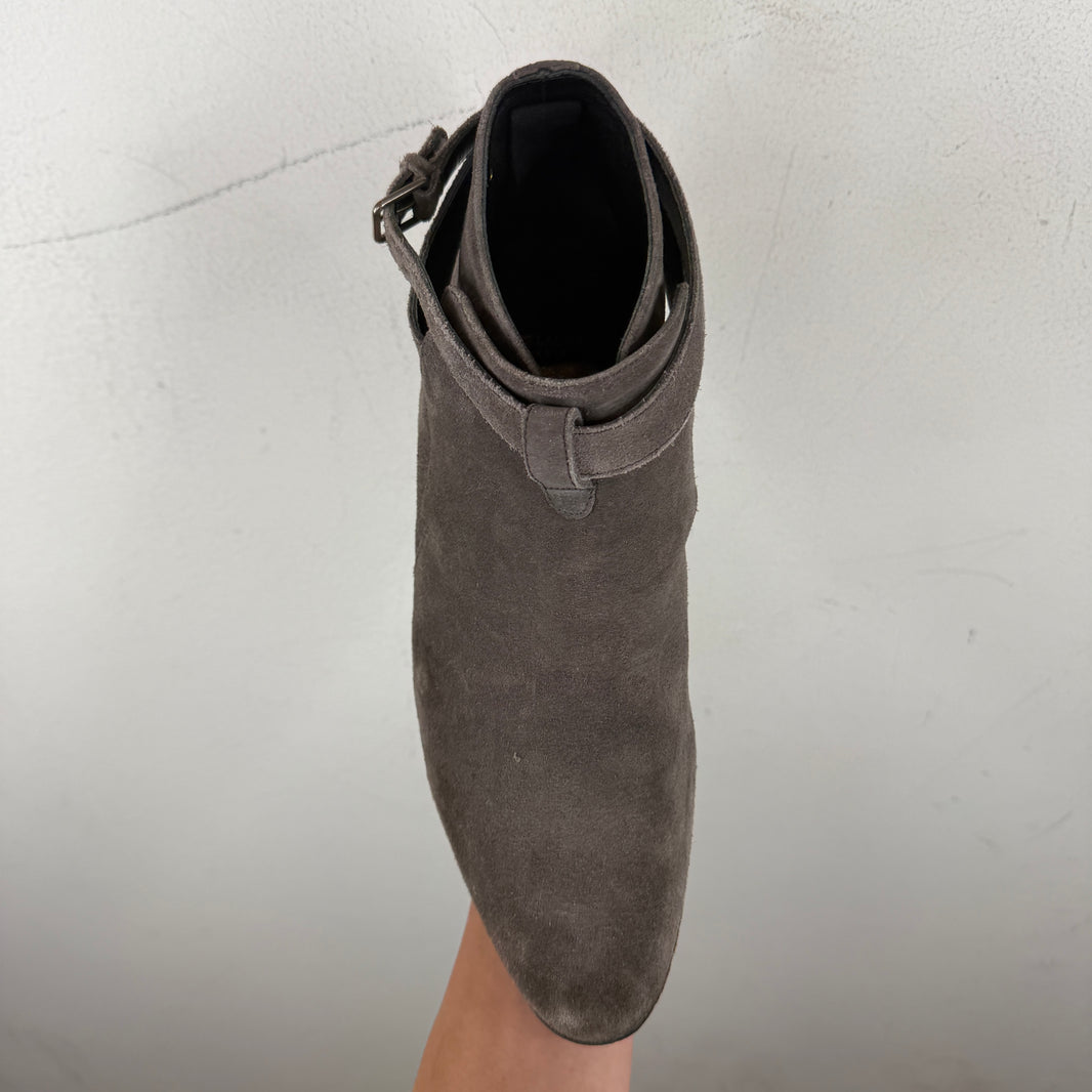 Saint Laurent Grey Jodhpur Boots