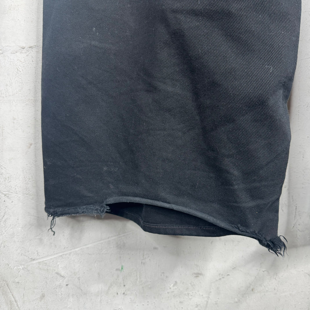 Balenciaga Distressed Black Baggy Jeans