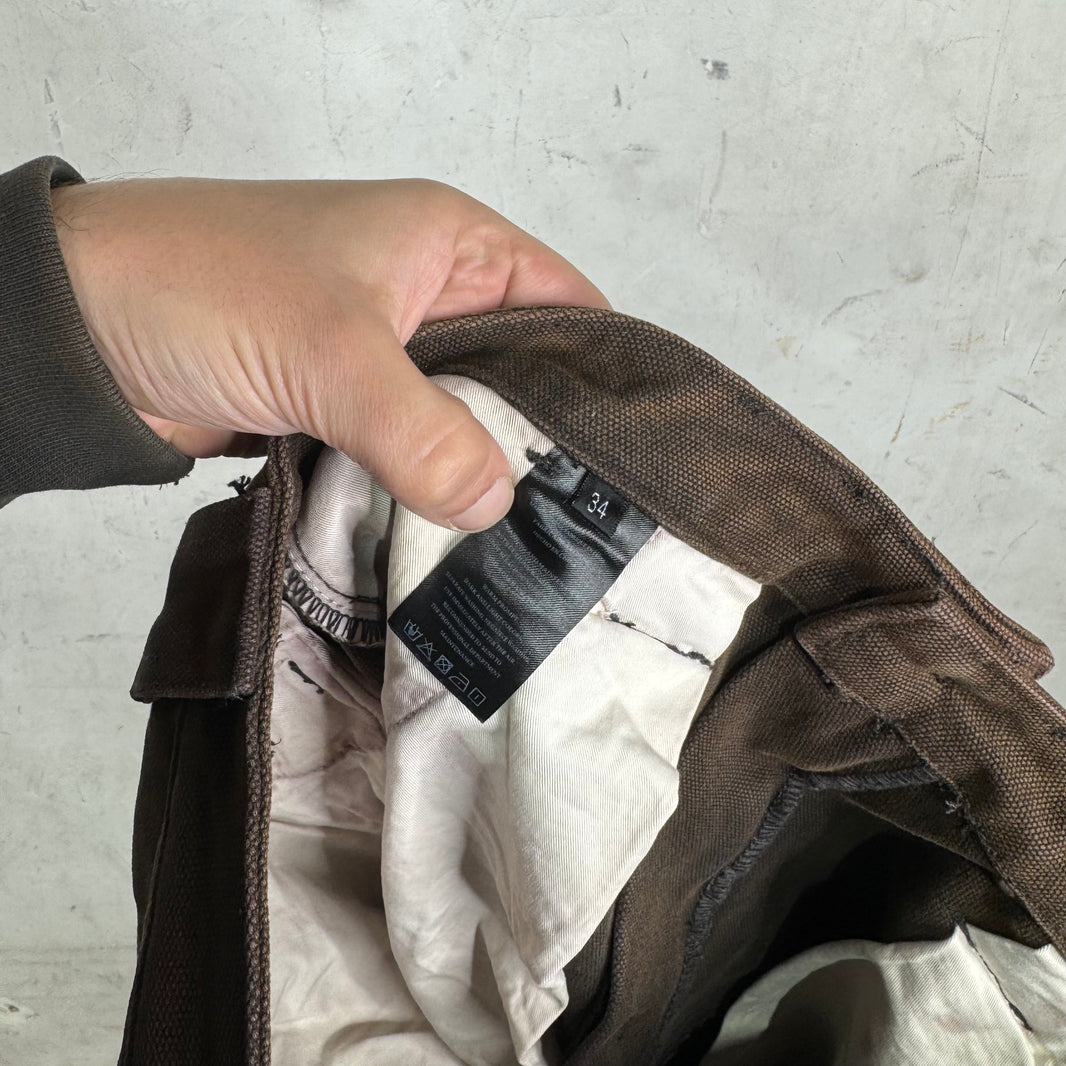 Aris Tatalovich Nylon Canvas Sample Scruffled Pants