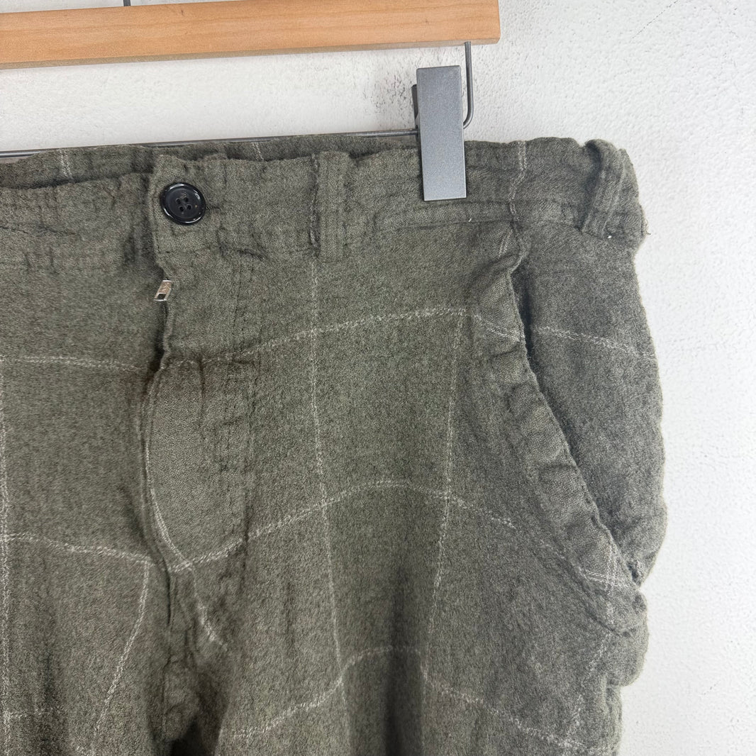 CDG Shirt Wool Flannel Trousers