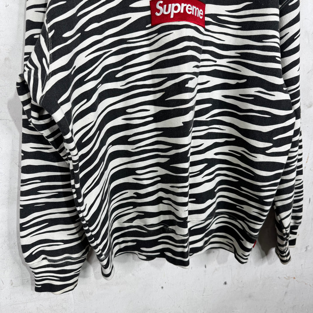 Supreme Zebra Box Logo Crewneck