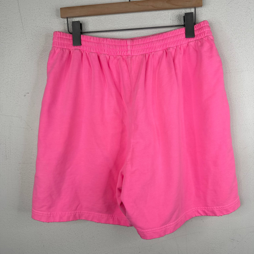 Balenciaga Pink Logo Shorts