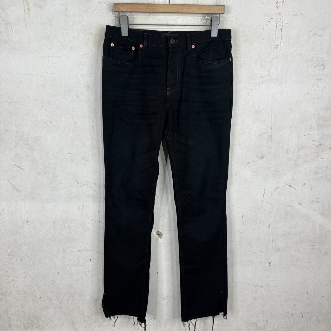 Balenciaga Black Distressed Skinny Jeans