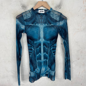 Jean Paul Gaultier Muscle Anatomy Sheer Shirt
