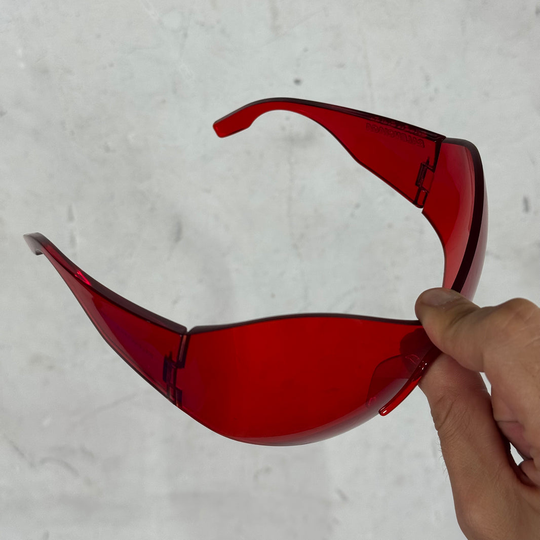 Balenciaga Red Butterfly Mask Sunglasses