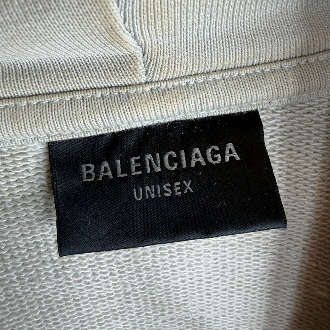 Balenciaga Tan Waistband Logo Hoodie