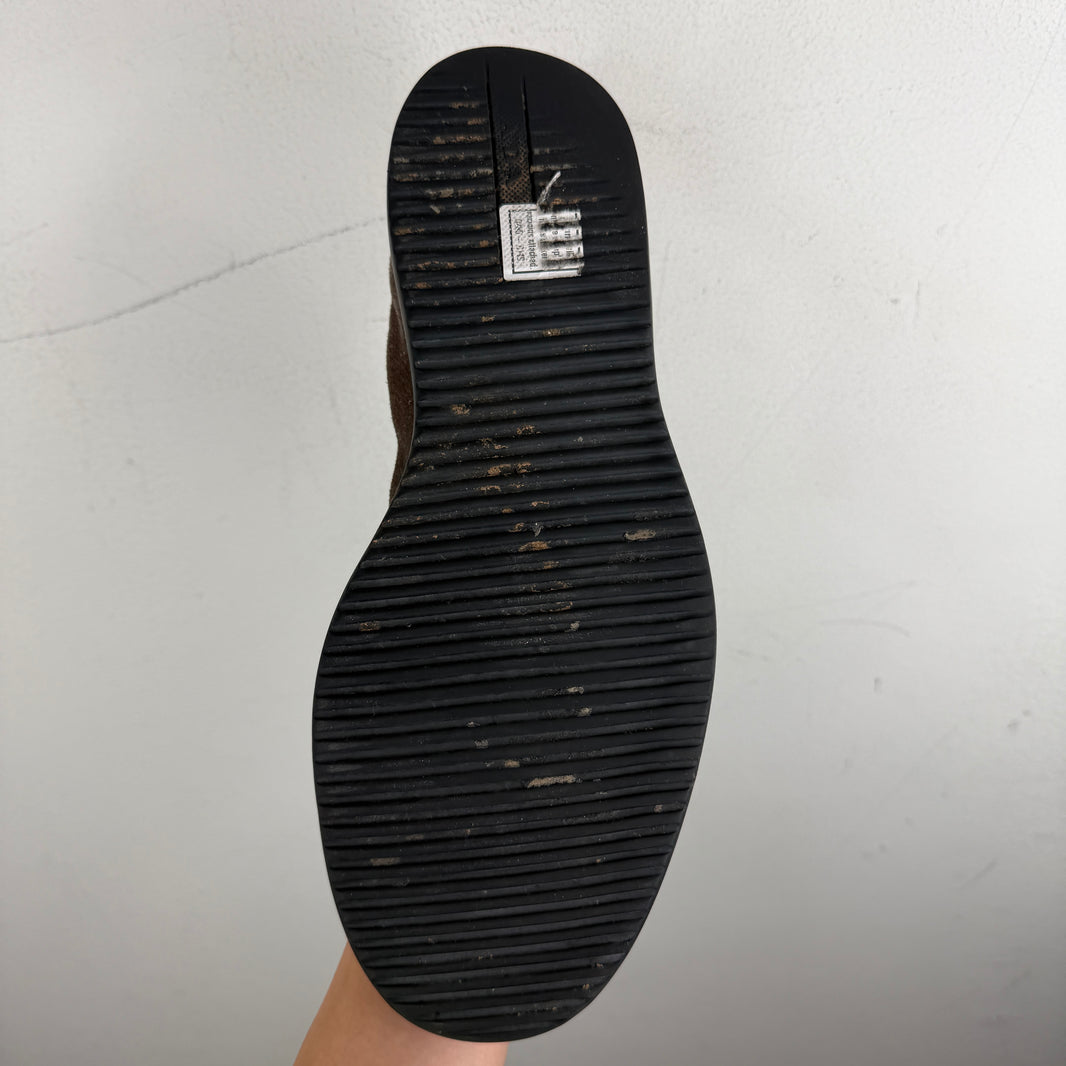 Prada Brown Suede Low Top Sneakers