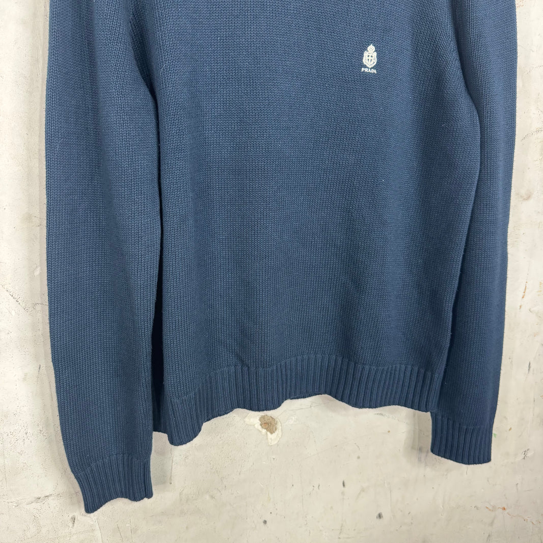 Prada Shield Crest Knit Sweater