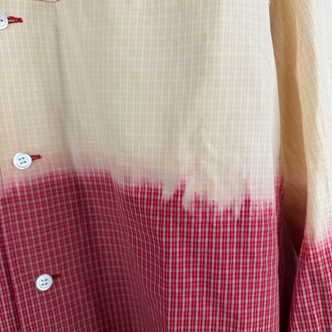 Issey Miyake Bleached Plaid Shirt