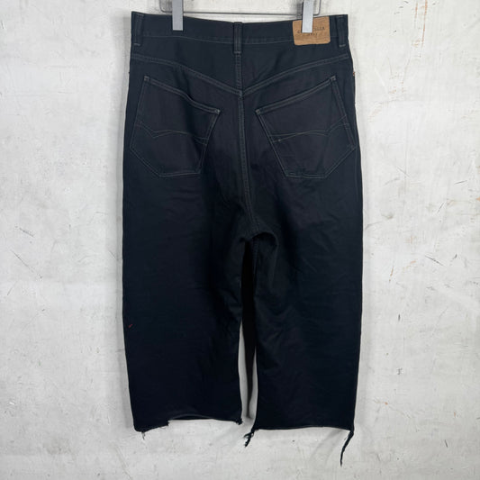 Balenciaga Distressed Black Baggy Jeans