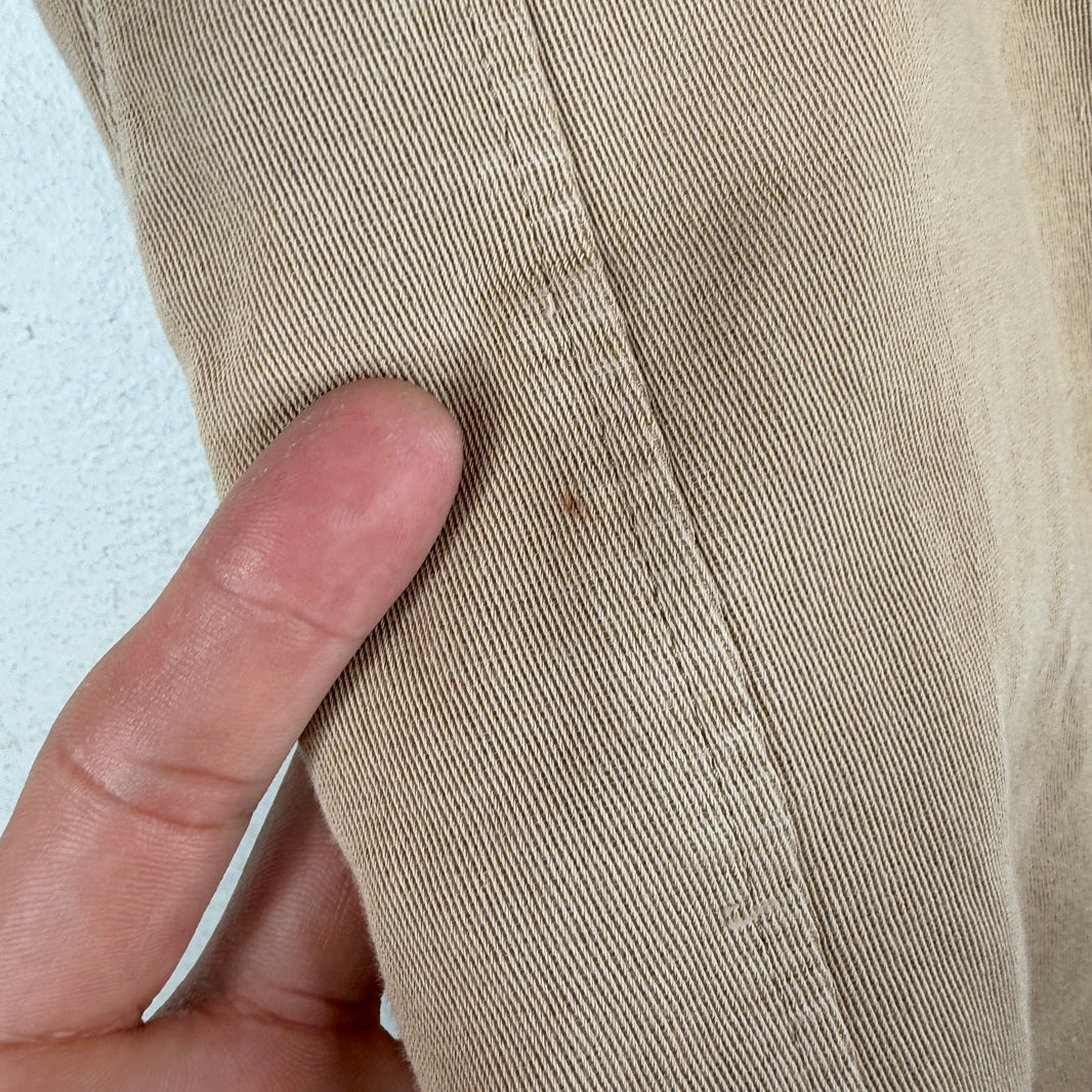 Lanvin Tan Chino Biker Trousers