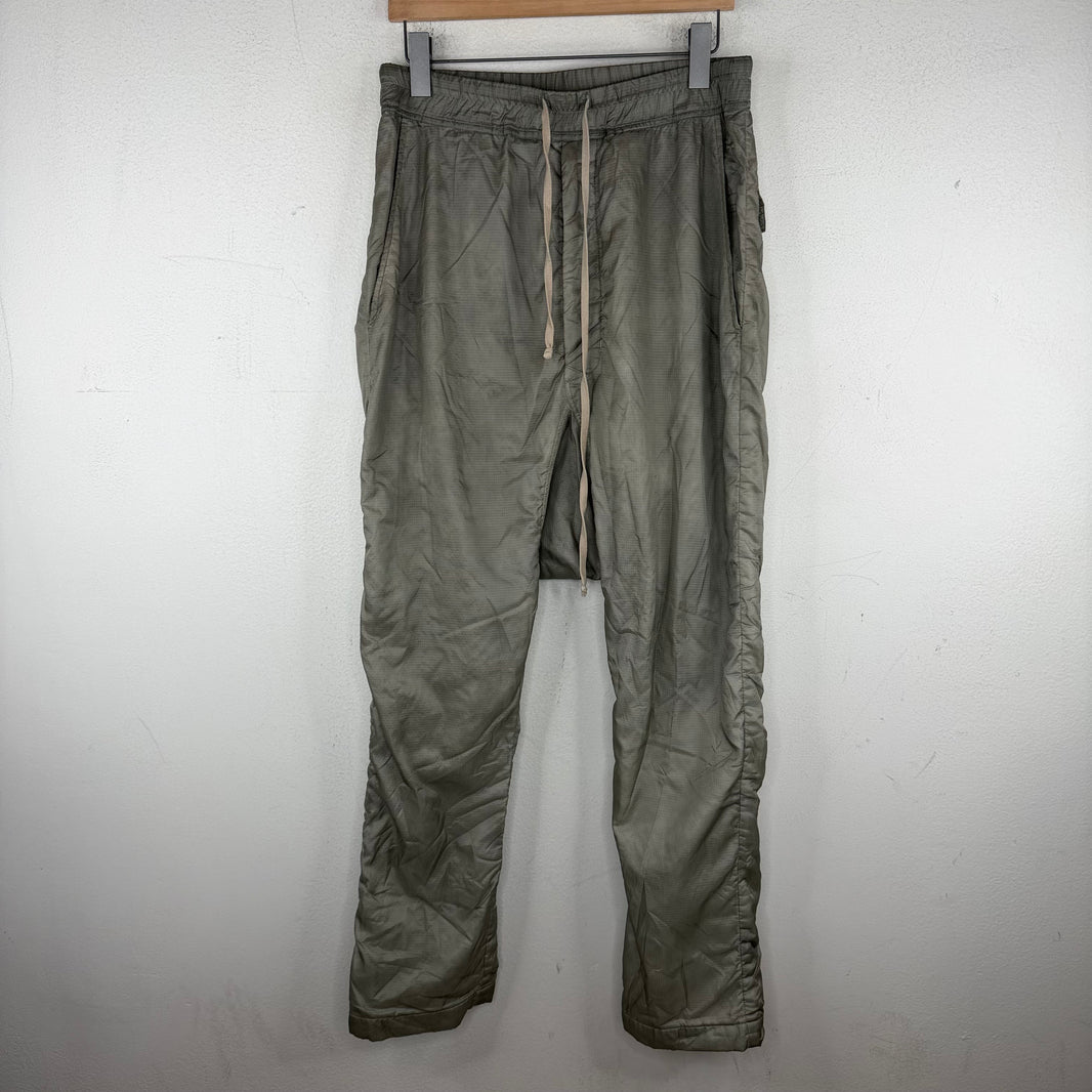 DRKSHDW Grey Long Drawstring Nylon Pants