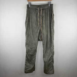 DRKSHDW Grey Long Drawstring Nylon Pants