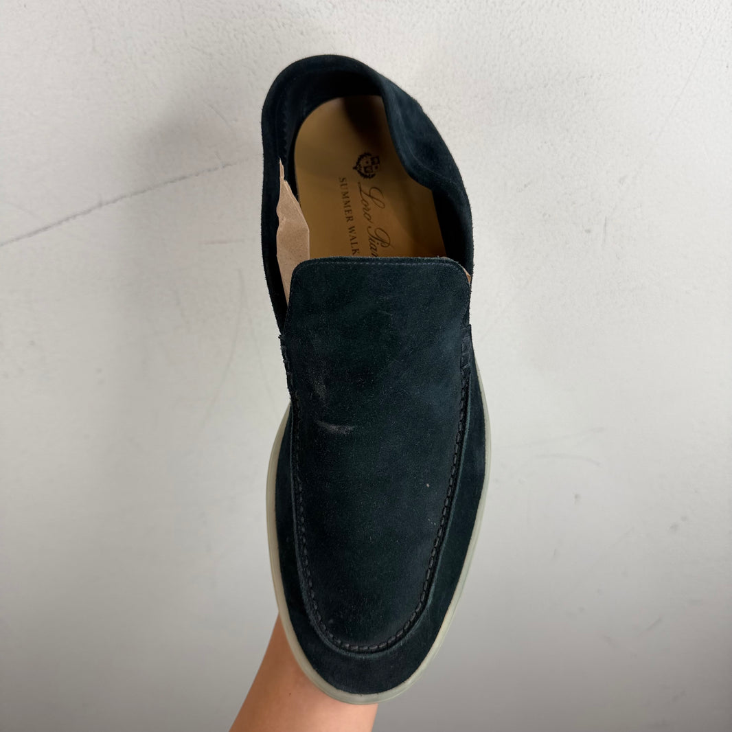 Loro Piana Suede Summer Walk Loafers