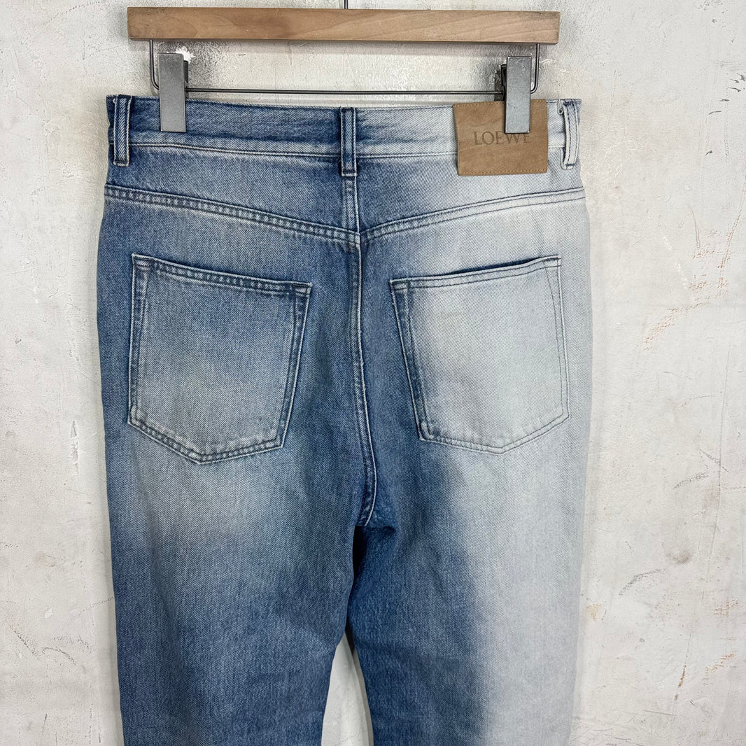 Loewe Bleach Wash Straight Legged Jeans