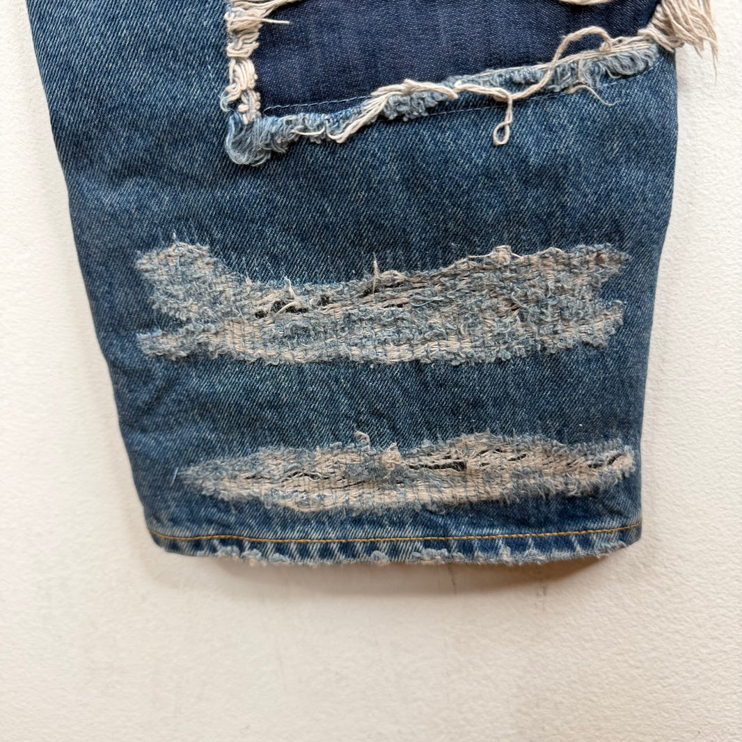 424 Distressed Boro Straight Leg Jeans