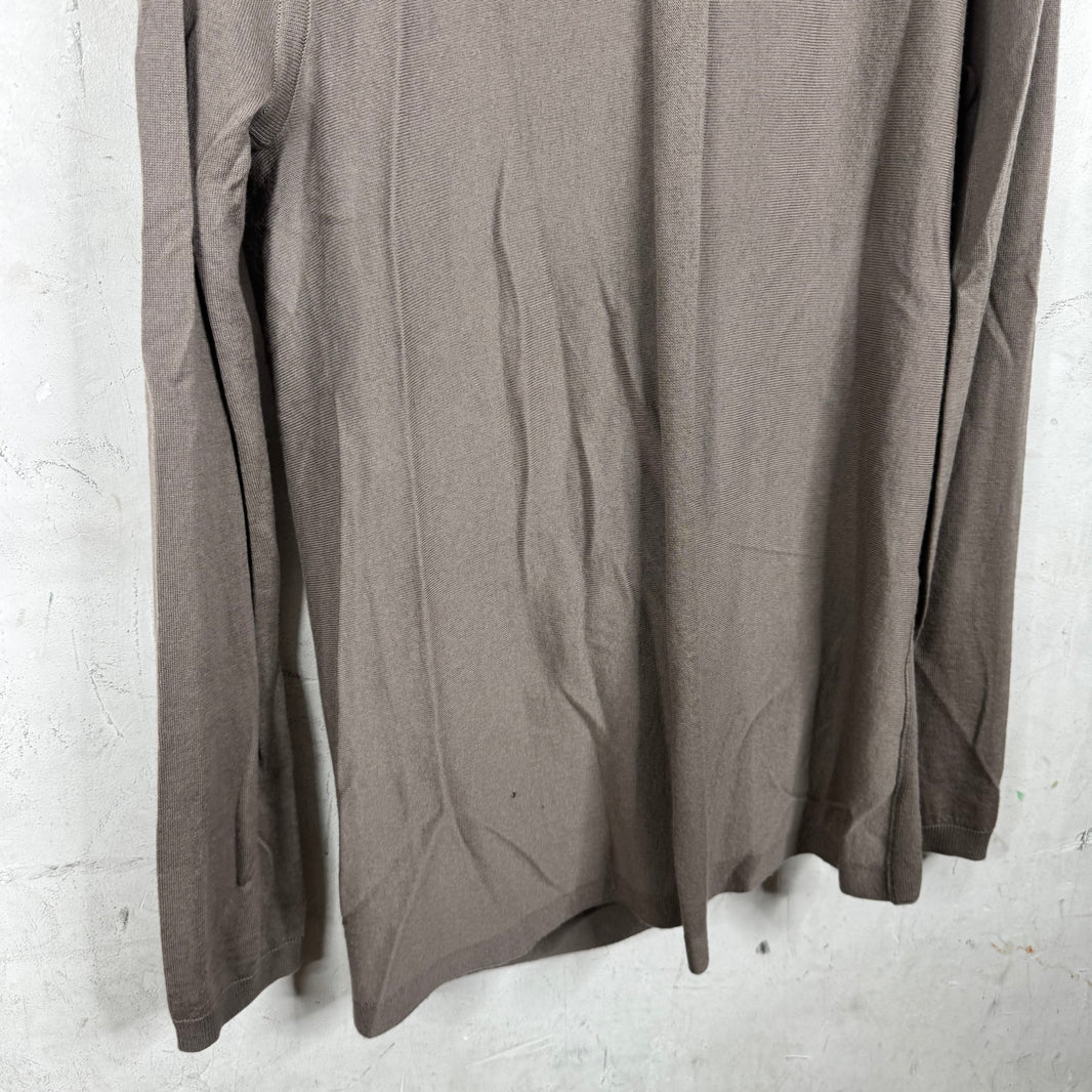 Rick Owens x Moncler Cashmere Drapefront Sweater