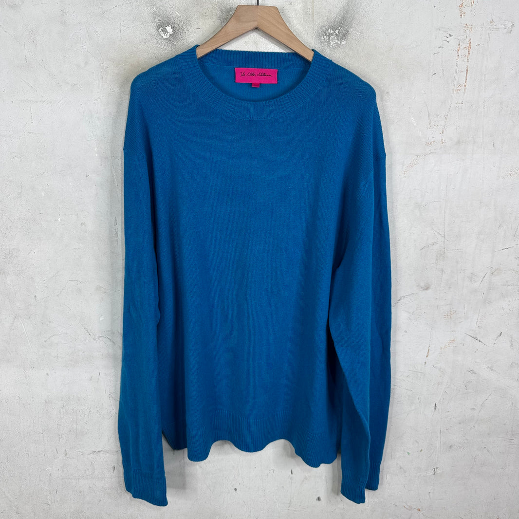 Elder Statesman Blue Cashmere Sweater