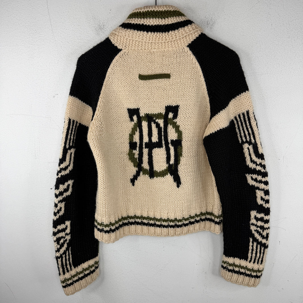 JPG Green Zip Knit Sweater