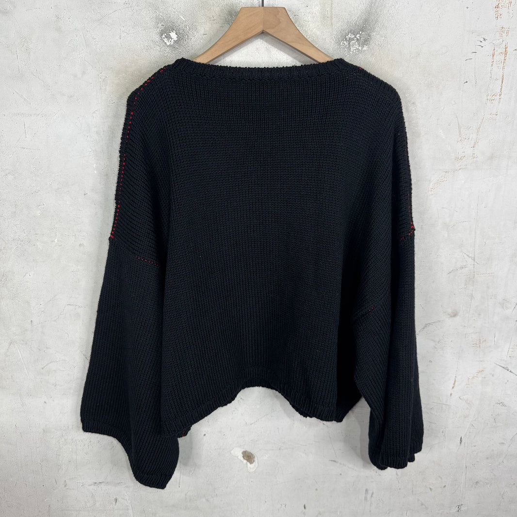 Raf Simons Black I Heart Raf Sweater