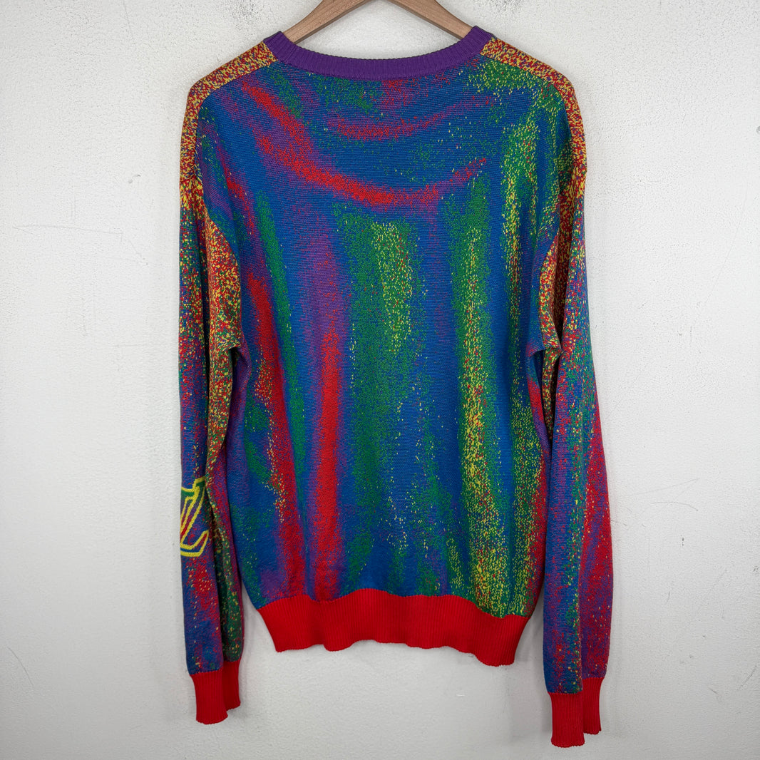 Louis Vuitton Multicolor Jacquard Knit Sweater